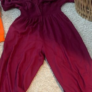 Burgundy Jumpsuit